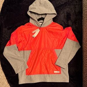 Unisex We-ar4 orange and gray hoodie